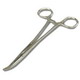 Toolzone 250mm (10") Bent Forceps - Click Image to Close